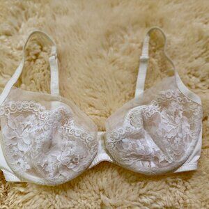 La Perla white lace underwire bra, 34D